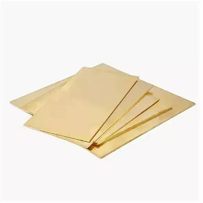 Латунная пластина для гравировки 90х609х7 мм ЛО62 ГОСТ 2208-91  ОборонСпецСплав